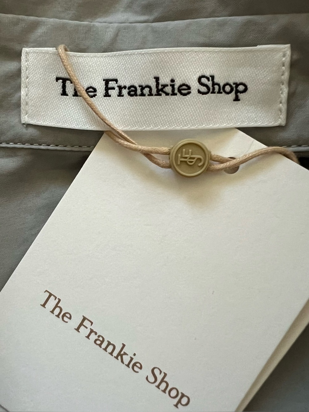 NWT Frankie Shop Liu Organic Cotton Shirt Ice Gray Oversized Minimalist Small - Picture 13 of 16